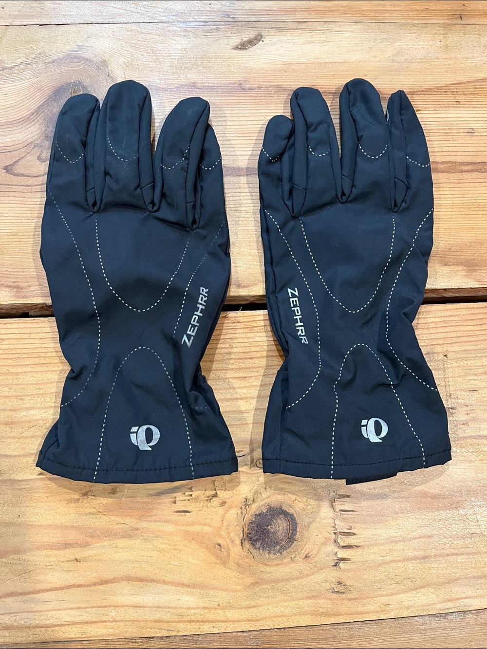 PEARL IZUMI M Black Zepyrr Cycling Shell Gloves Water Resistant